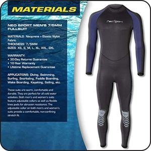 Men's NeosSport XL Blue and Black Wetsuit